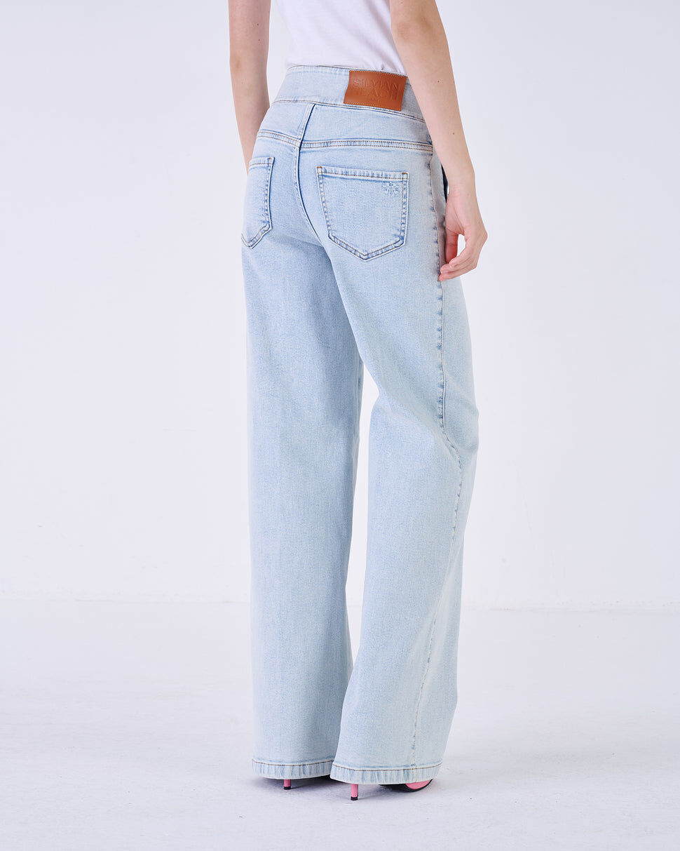 【Silvian Heach】CAVANNA斜口袋牛仔褲