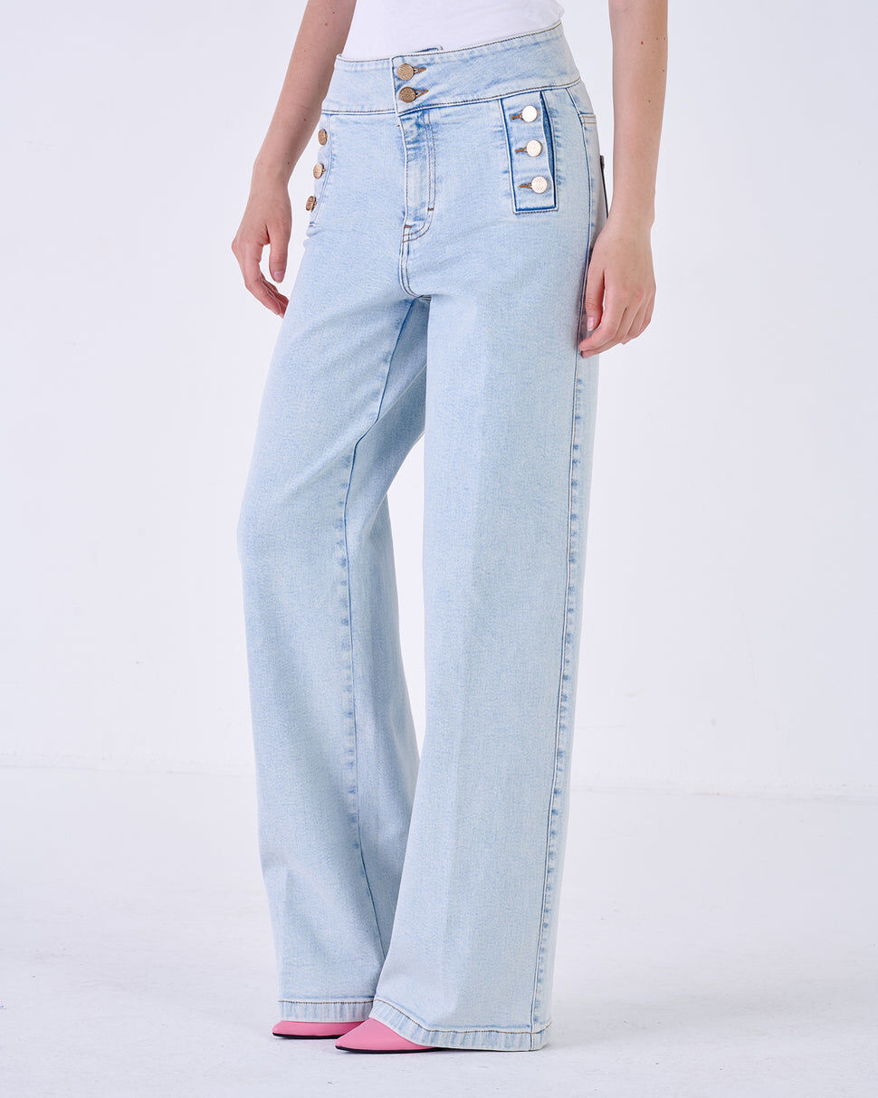 【Silvian Heach】CAVANNA斜口袋牛仔褲