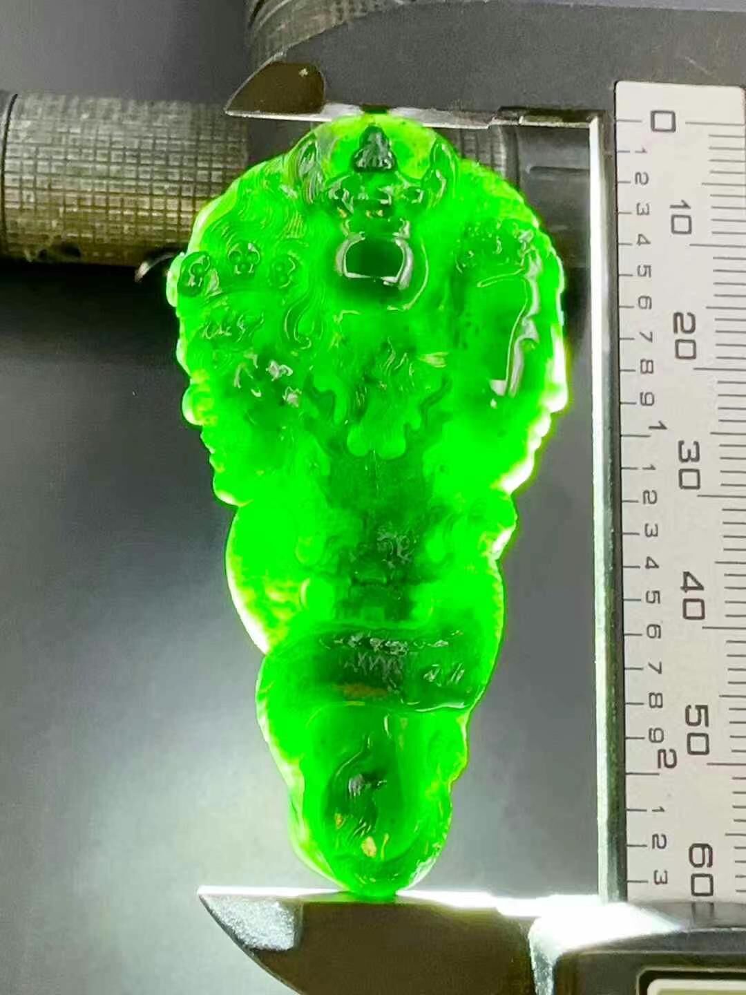 翡翠墨翠龍柱·一念之間,天然翡翠A玉, 緬甸玉, Jade, Jadeite