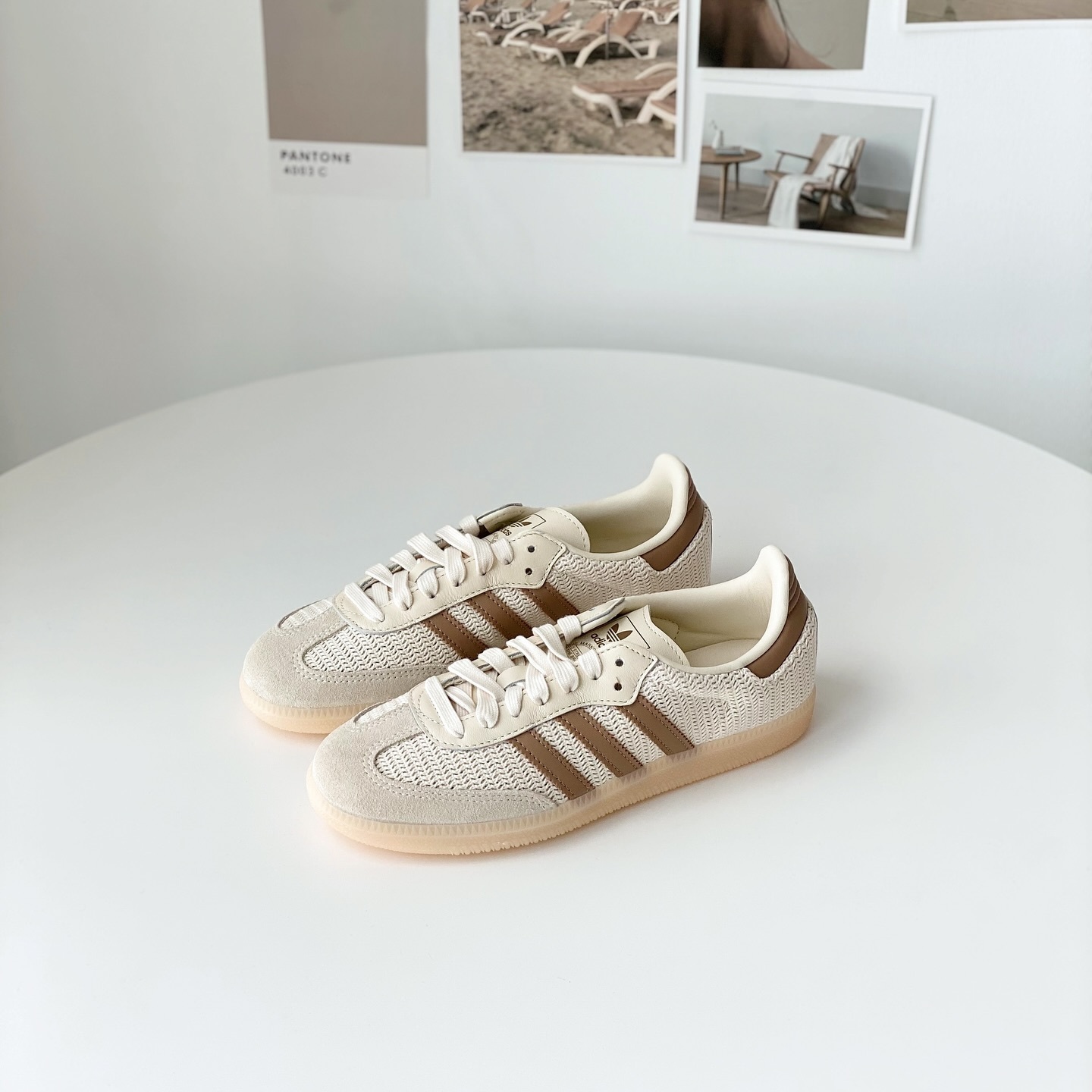 Adidas Originals Samba OG 日本新款 榛果奶昔 淡奶茶 摩卡色 編織 森巴 復古鞋 JI3185