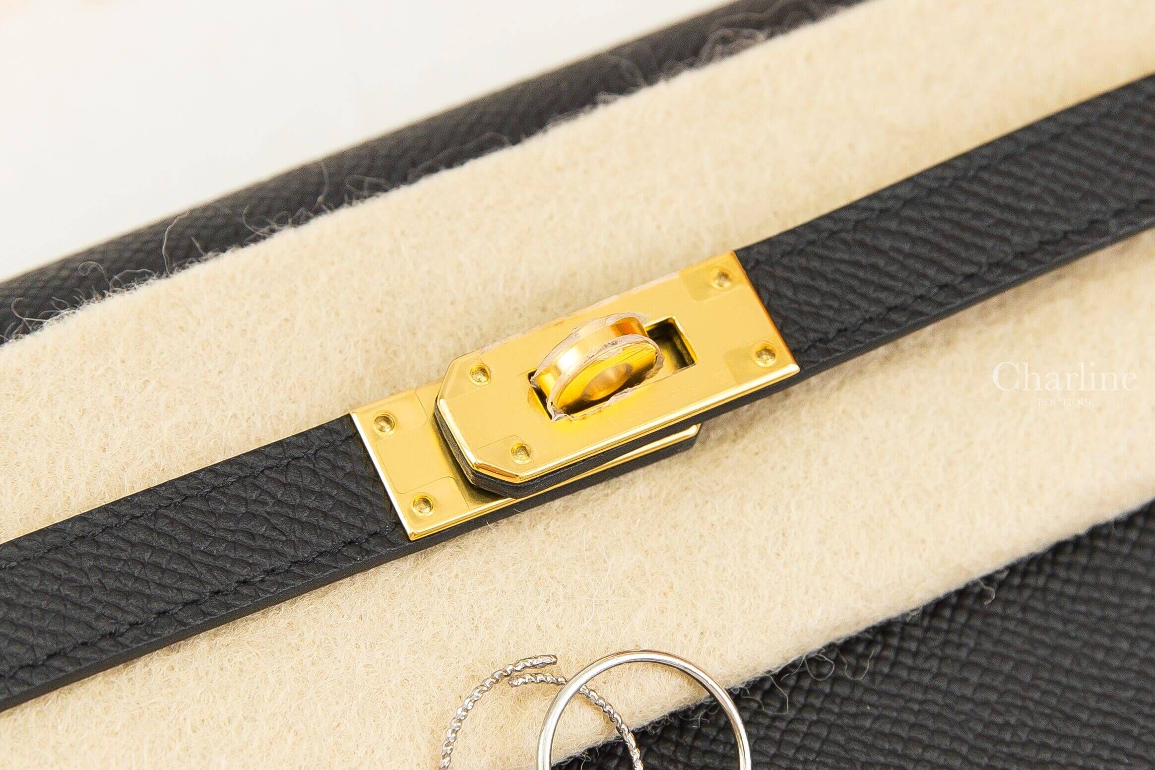 Hermès Kelly Classique To Go Wallet 89 Noir Epsom 黑色金釦凱莉肩背包