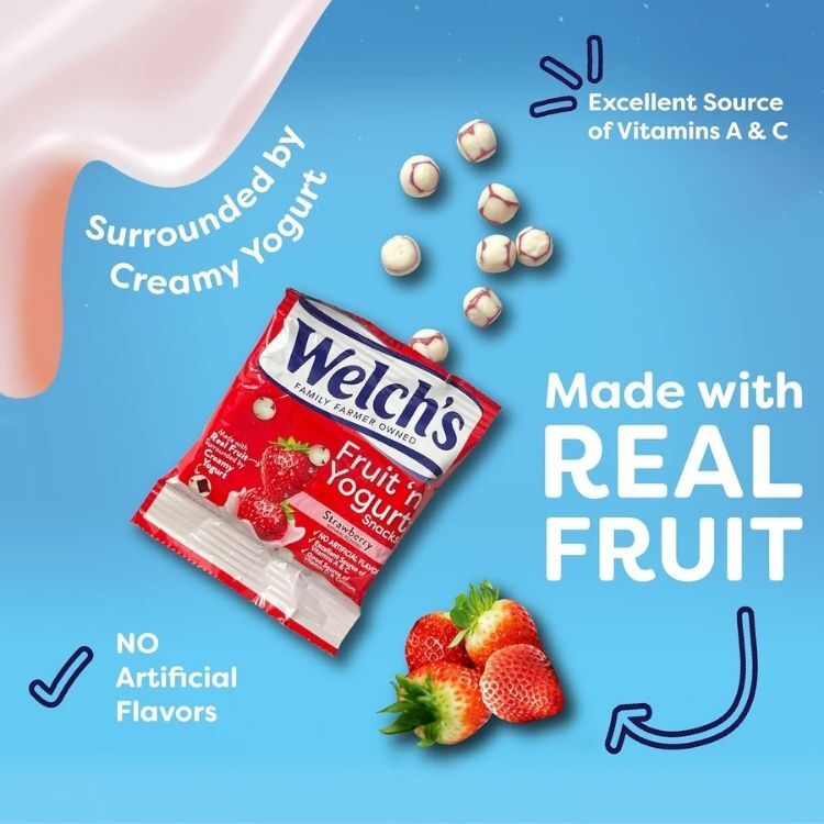 Welch's Fruit 'n Yogurt 優格水果軟糖 - 草莓 & 藍莓