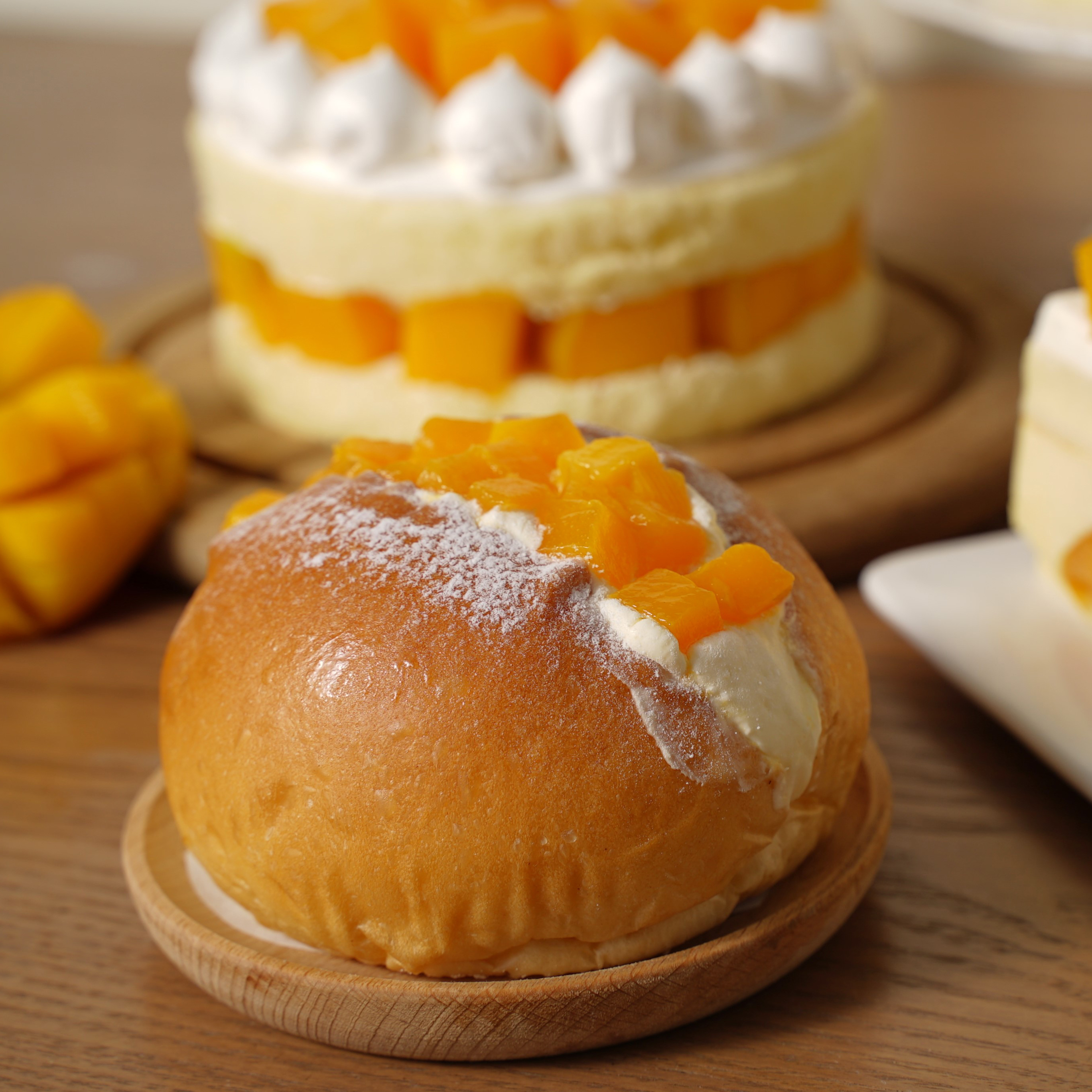 【限店取】芒果鮮乳堡【季節限定/愛文芒果/夾心麵包】