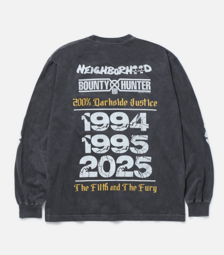 [現貨] NEIGHBORHOOD SS25 NH X BOUNTY HUNTER . TEE LS-1 | Black
