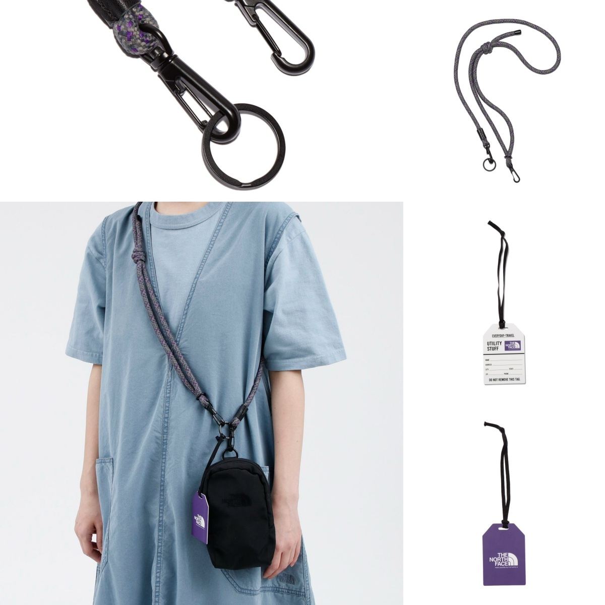 預購┃日本 紫標 直營限定 TNF PURPLE LABEL Stroll Utility Strap 多功能 背帶 掛繩
