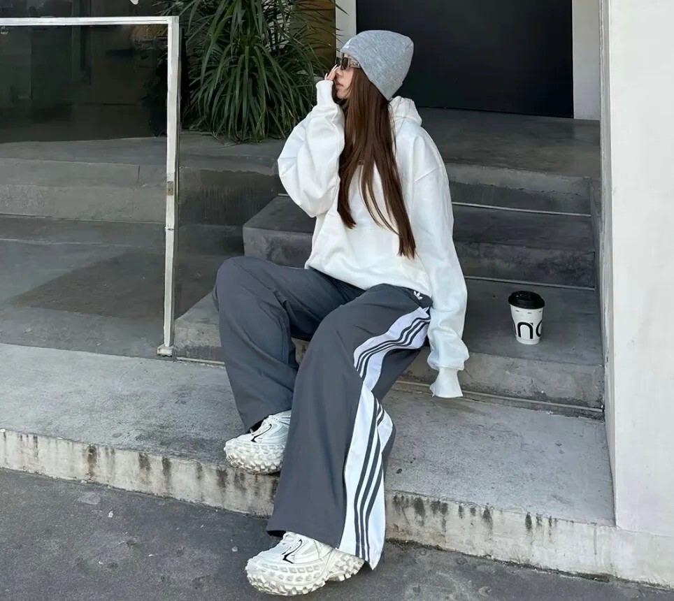 "代購" ADIDAS ADILENIUM SEASON 3 側拉鍊寬褲 深灰
