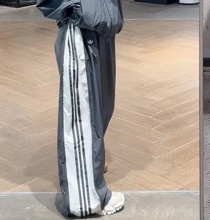 "代購" ADIDAS ADILENIUM SEASON 3 側拉鍊寬褲 深灰