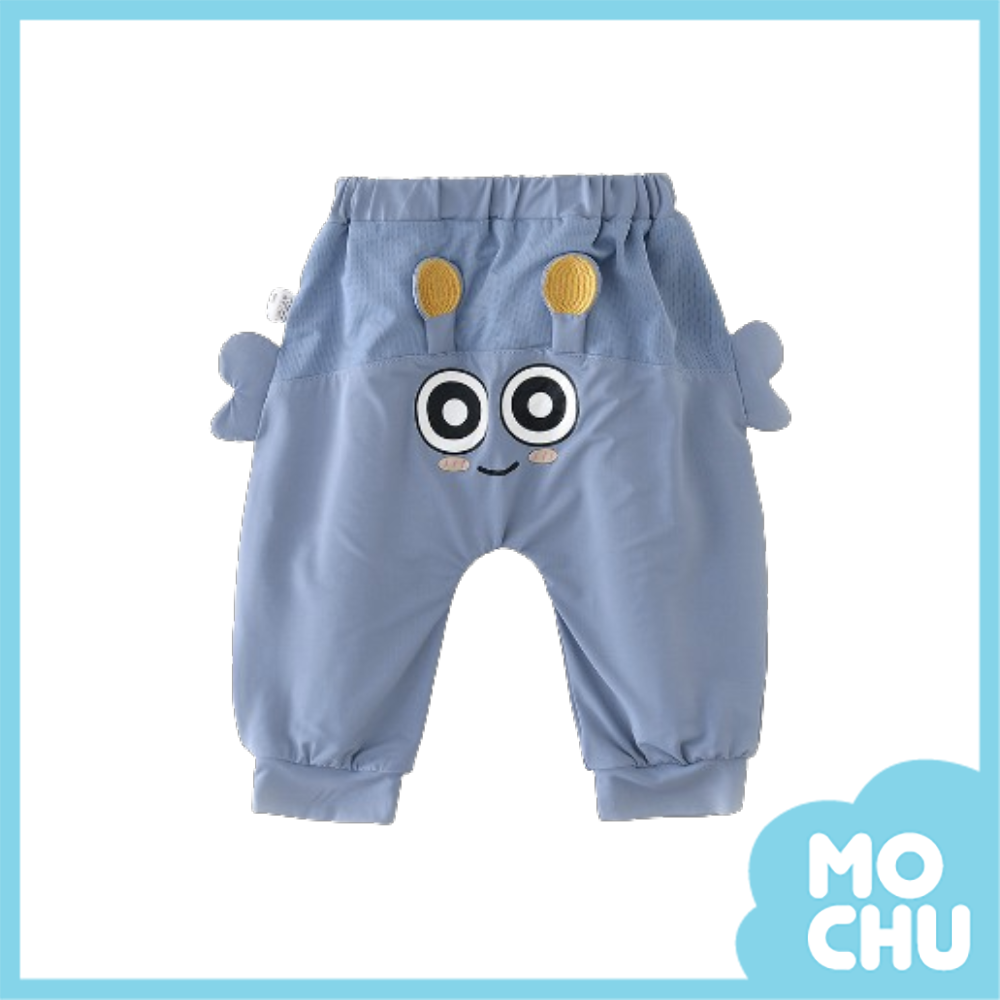藍底眼睛屁屁長褲