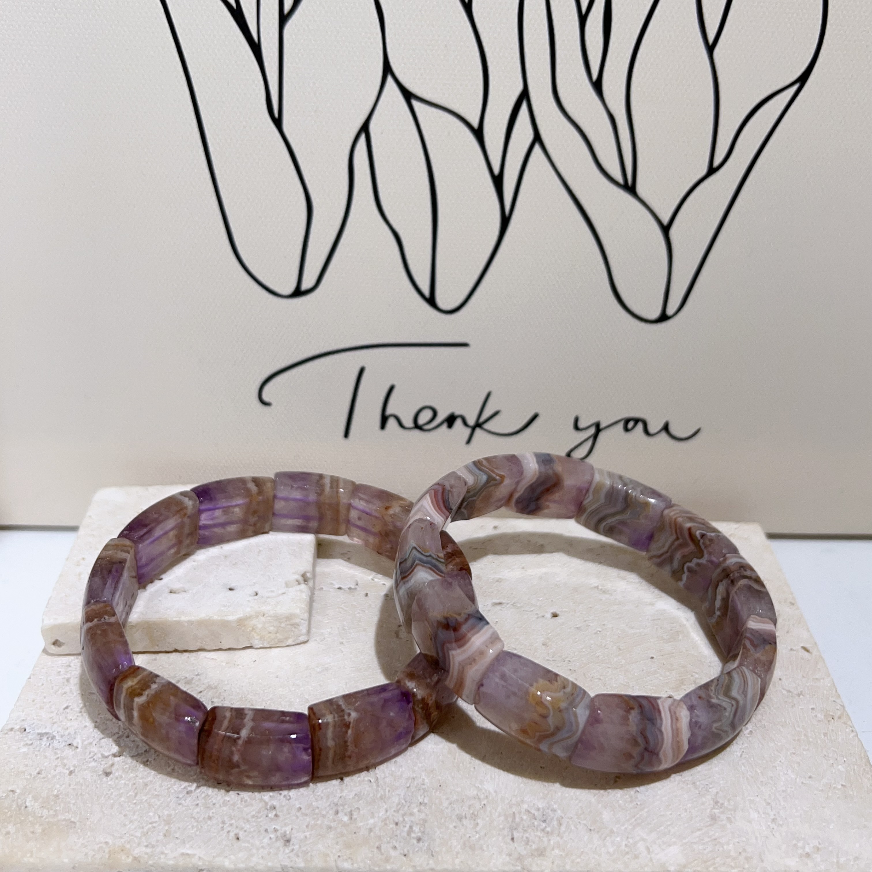 敦煌極光紫瑪瑙手排 13mm