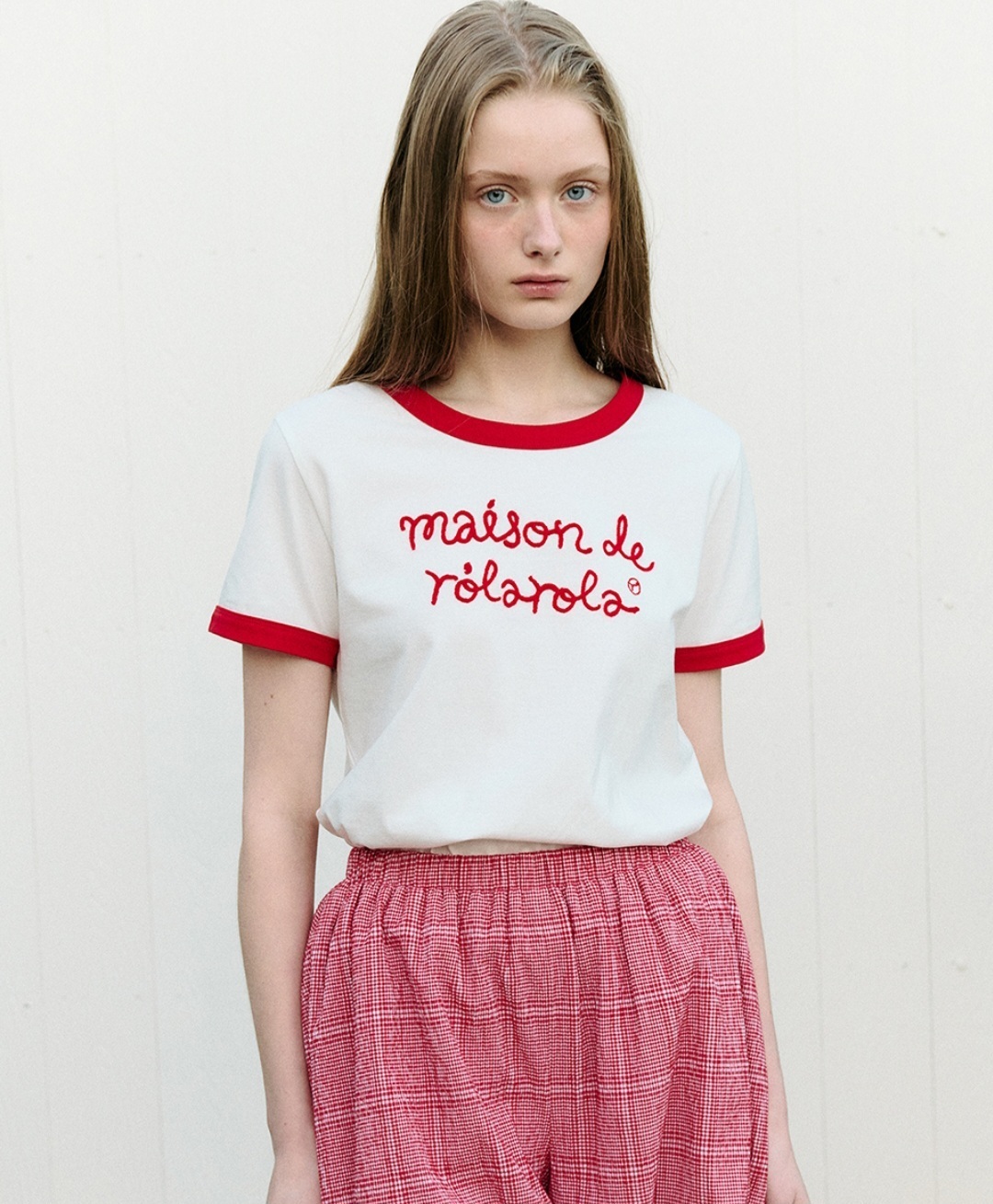MAISON DE ROLA RINGER T-SHIRT WH+RD