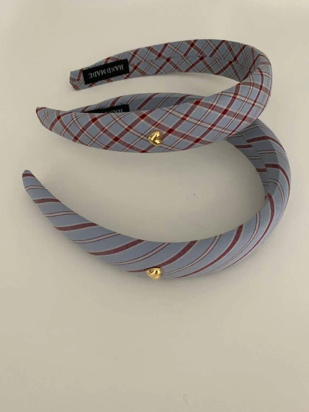 心心扣布面頭箍