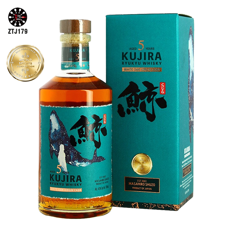 鯨 KUJIRA Ryukyu Whisky 5 Years White Oak Virgin Cask (禮盒裝)