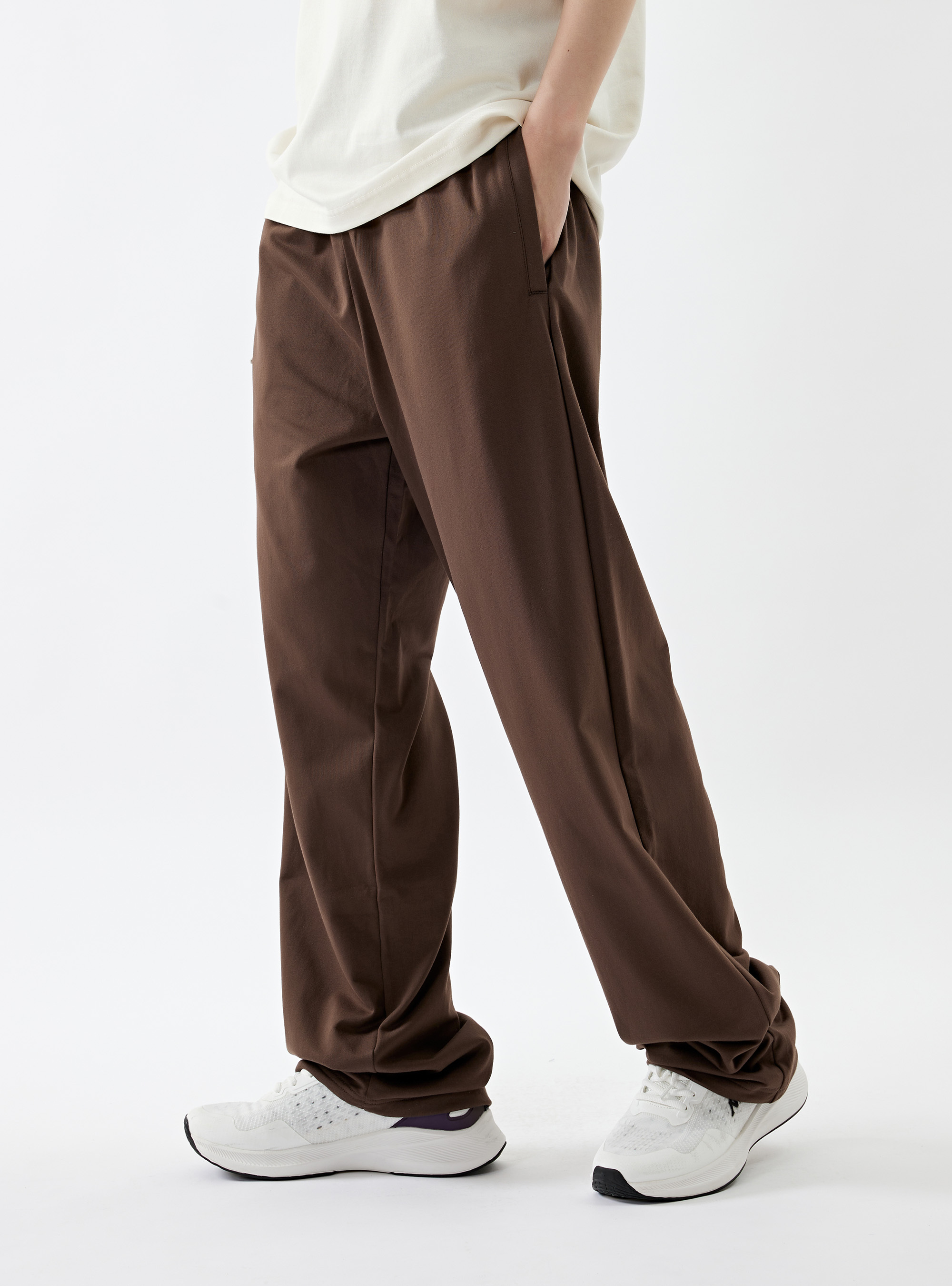 男款 基本款寬鬆休閒棉長褲