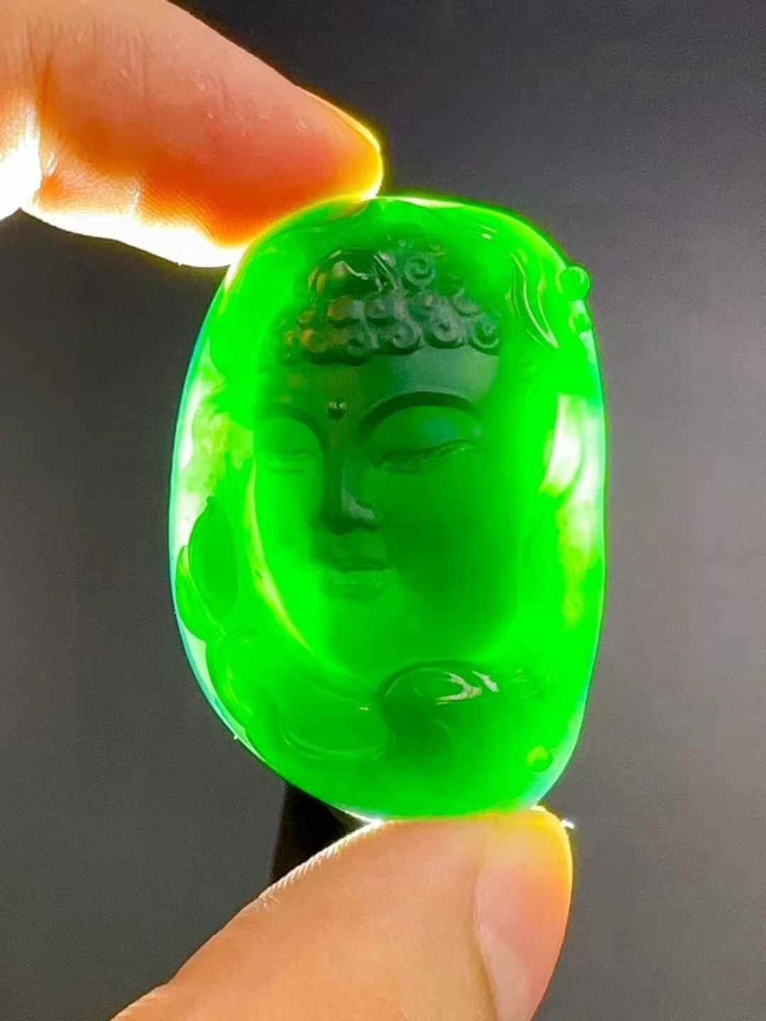 595952 翡翠墨翠花開見佛