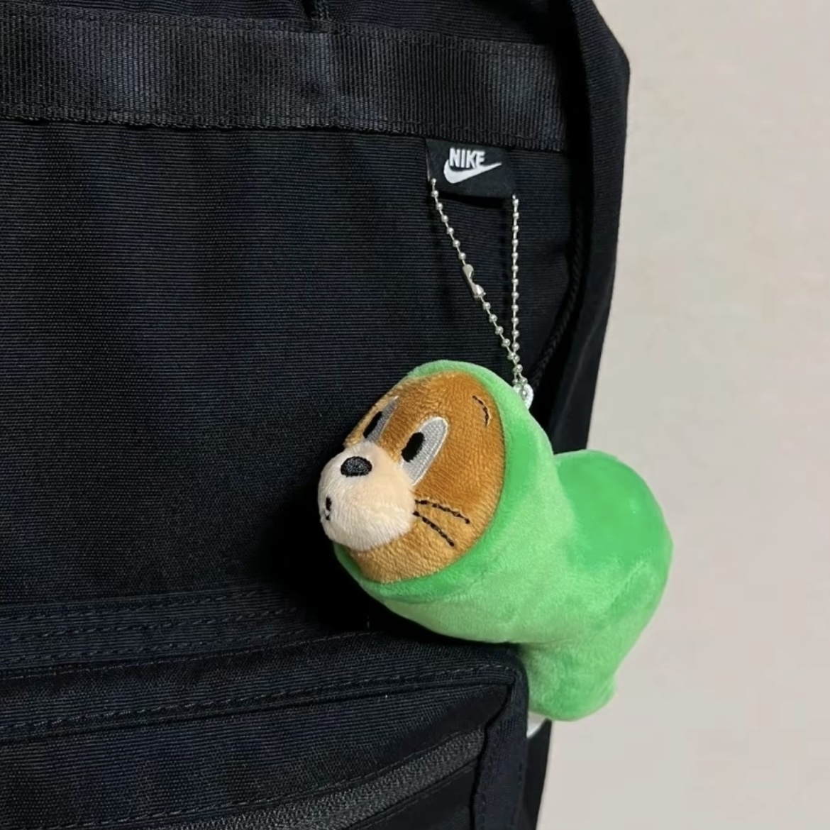 TOM&JERRY 湯姆貓與傑利鼠 綠色 鑽袋型款 變形 搞怪 奇怪 創意 絨毛吊飾 掛件