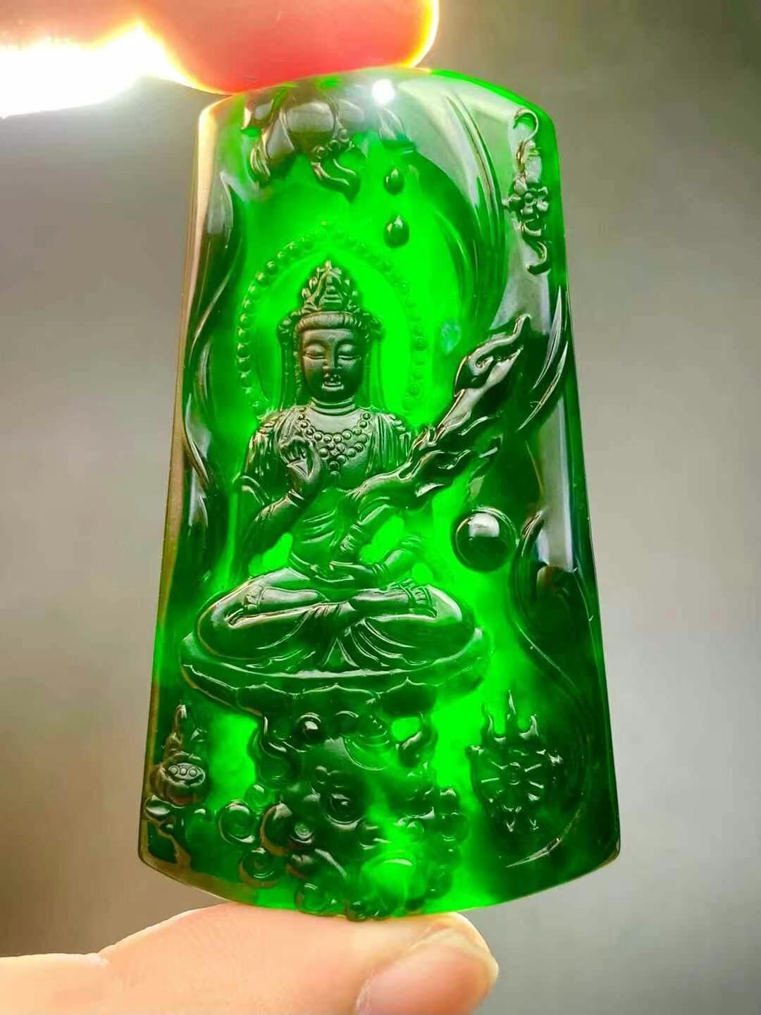 595954 翡翠墨翠虛空藏菩薩