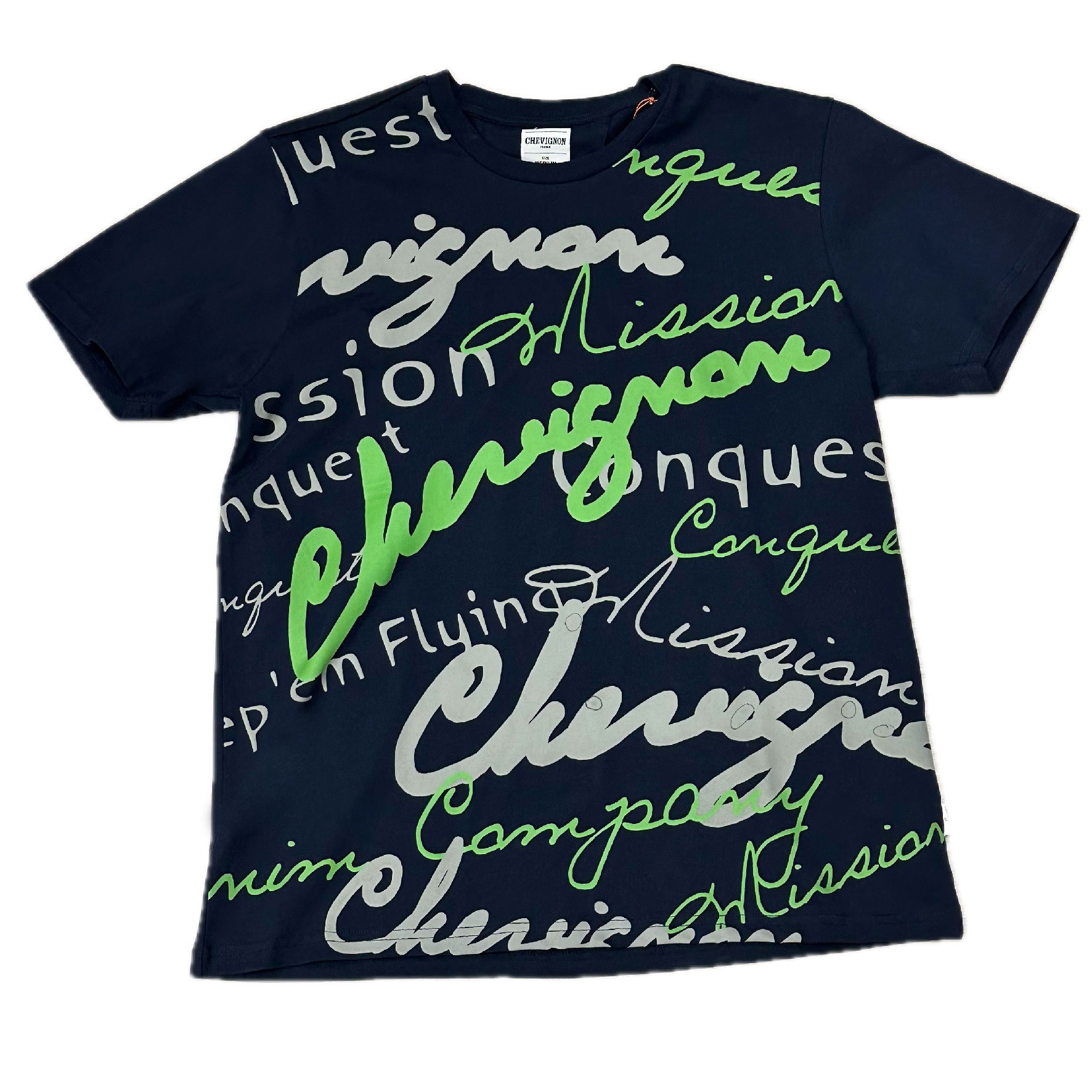 Chevignon - 男裝全印Logo輕便短袖T恤