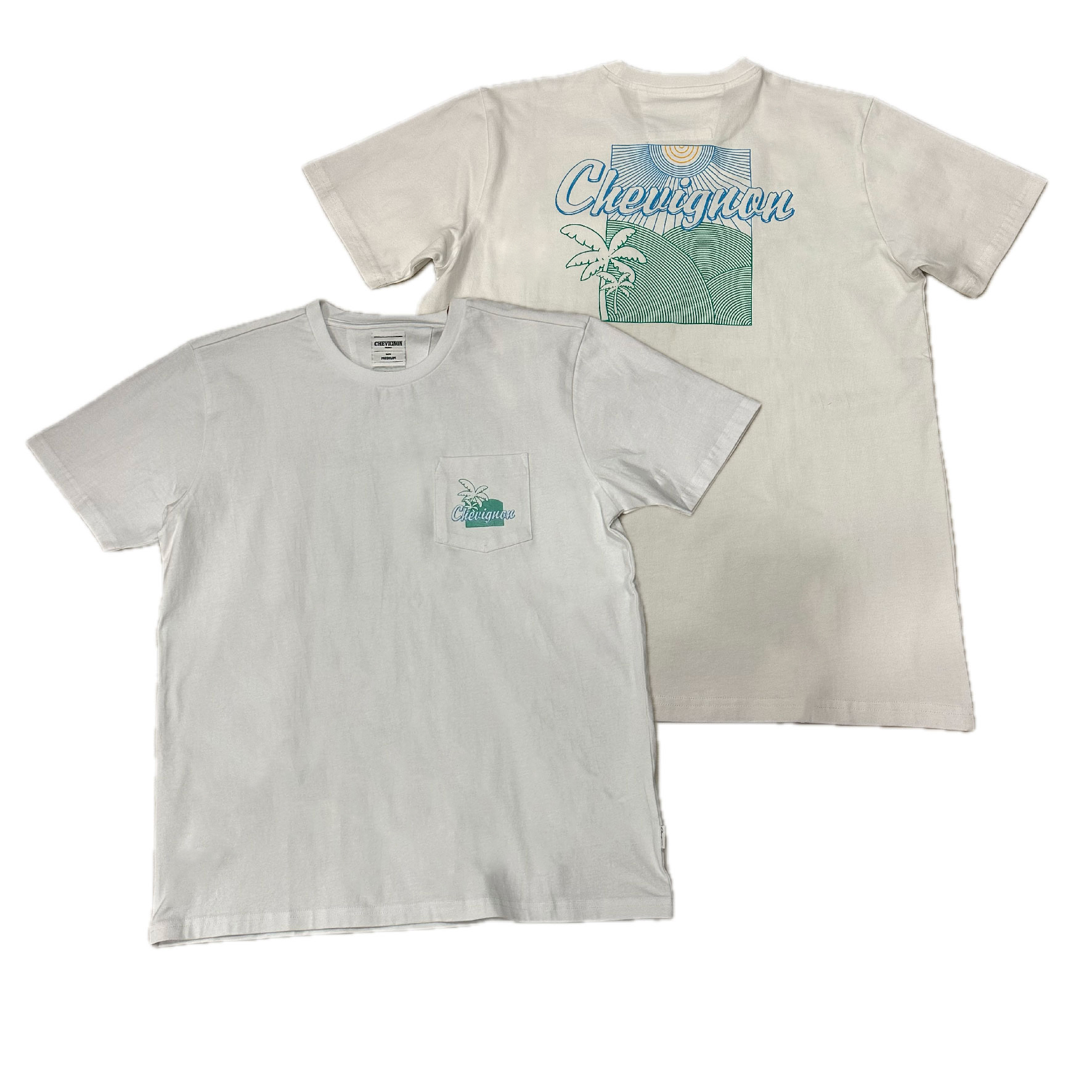 Chevignon - 男裝胸袋背面印花輕便短袖T恤