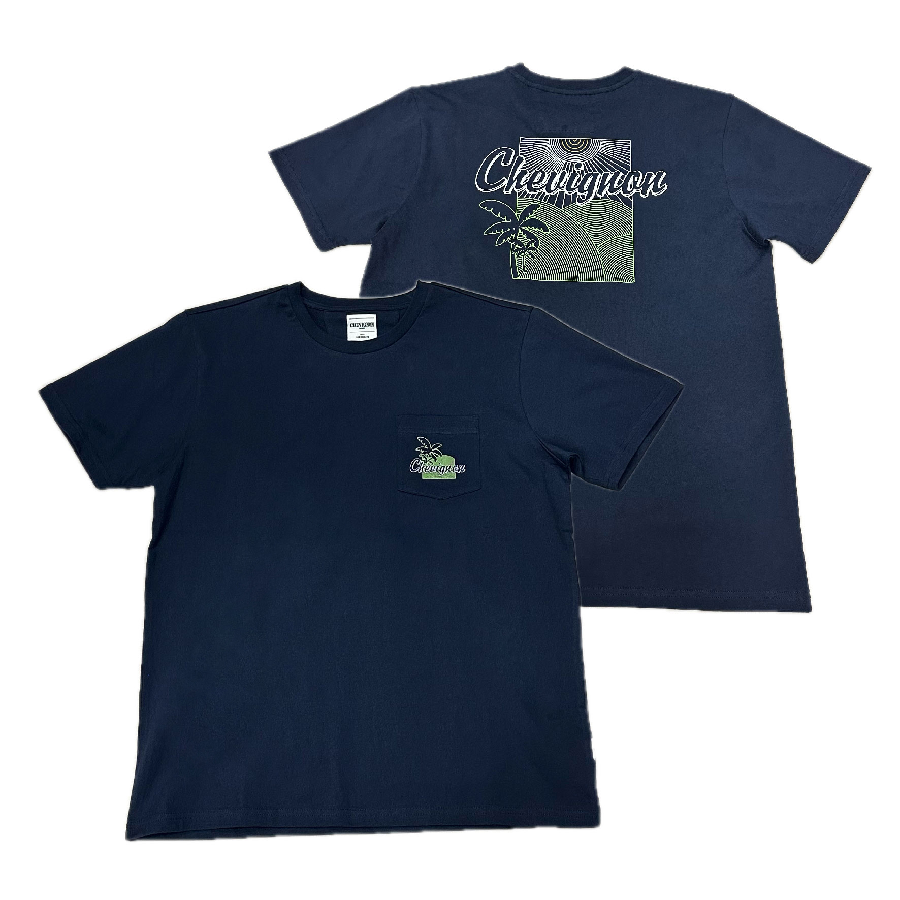 Chevignon - 男裝胸袋背面印花輕便短袖T恤