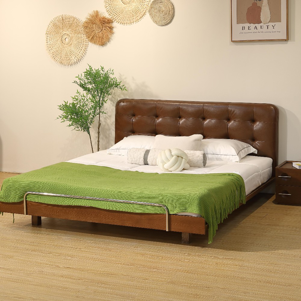 〖特惠款〗魔方實木軟包床 FP-0049