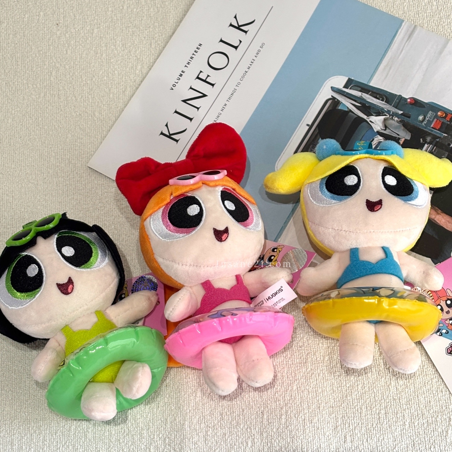 飛天小女警 泳裝系列 泳圈可拆卸 吊飾 絨毛玩具 卡通