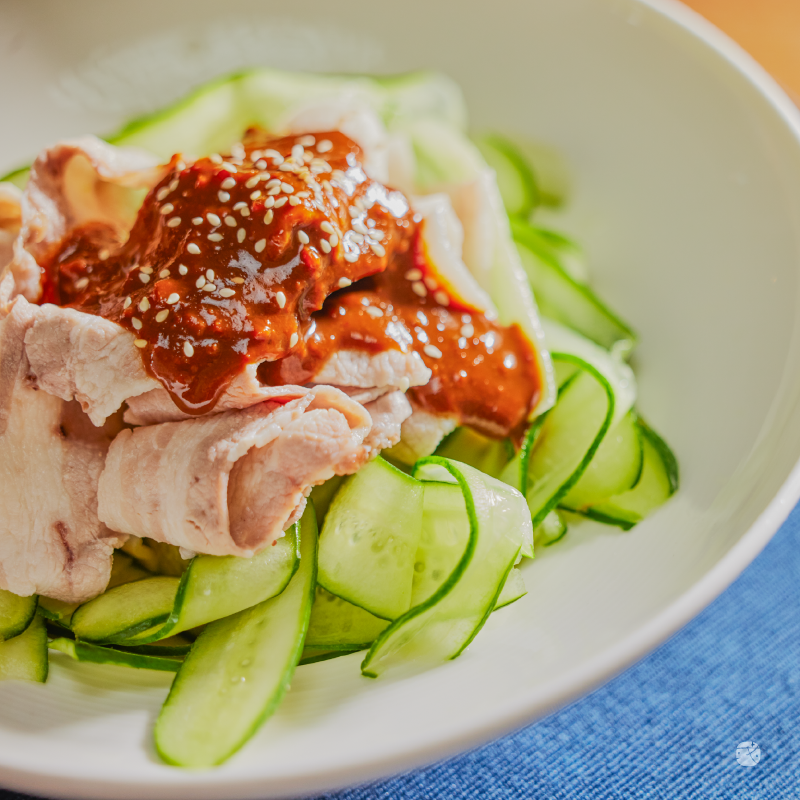 涮涮肉片佐桔香腐乳