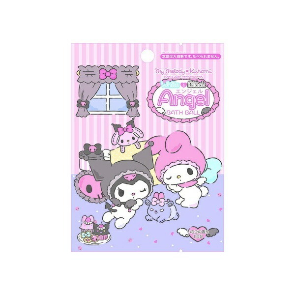 日本 Sanrio My Melody x Kuromi 黑白天使造型 淋浴球