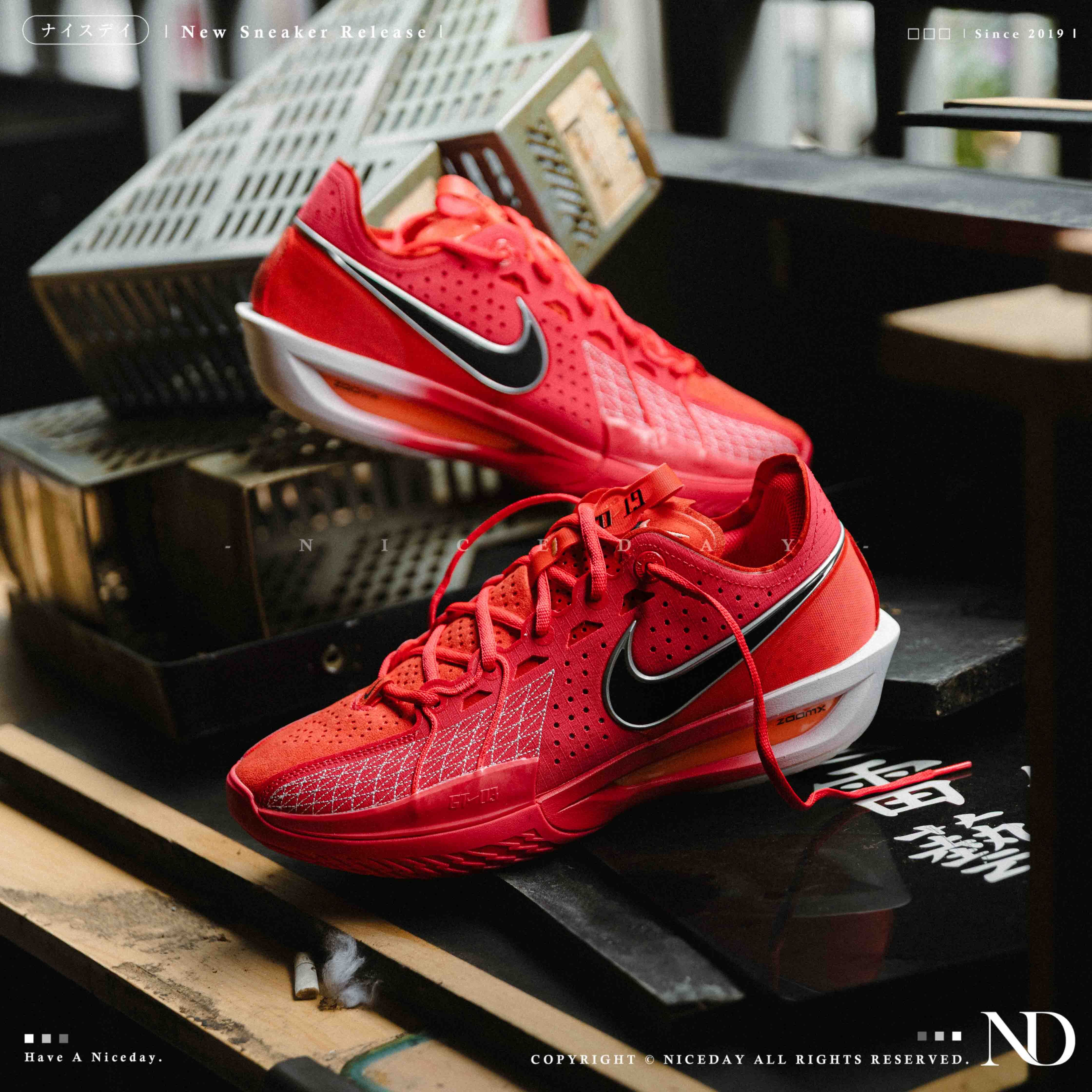 NICEDAY 現貨 Nike G.T. Cut 3 EP 紅玫瑰 紅白 漸層 實戰 籃球鞋 男鞋 GT DV2918-602