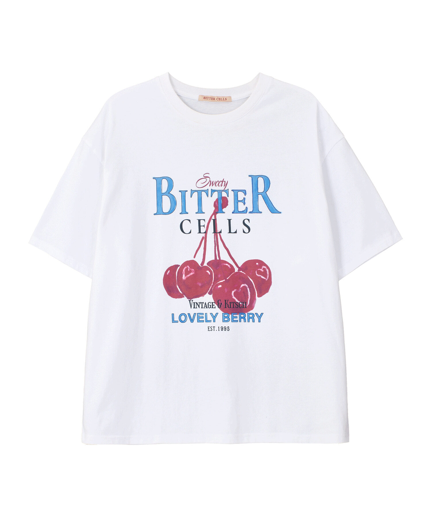 Cherry Berry Tee-White