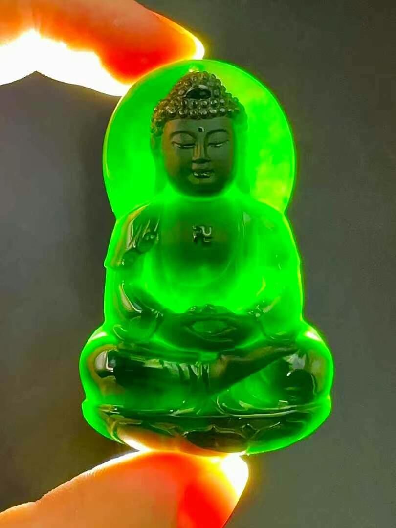 595956 翡翠墨翠阿彌陀佛