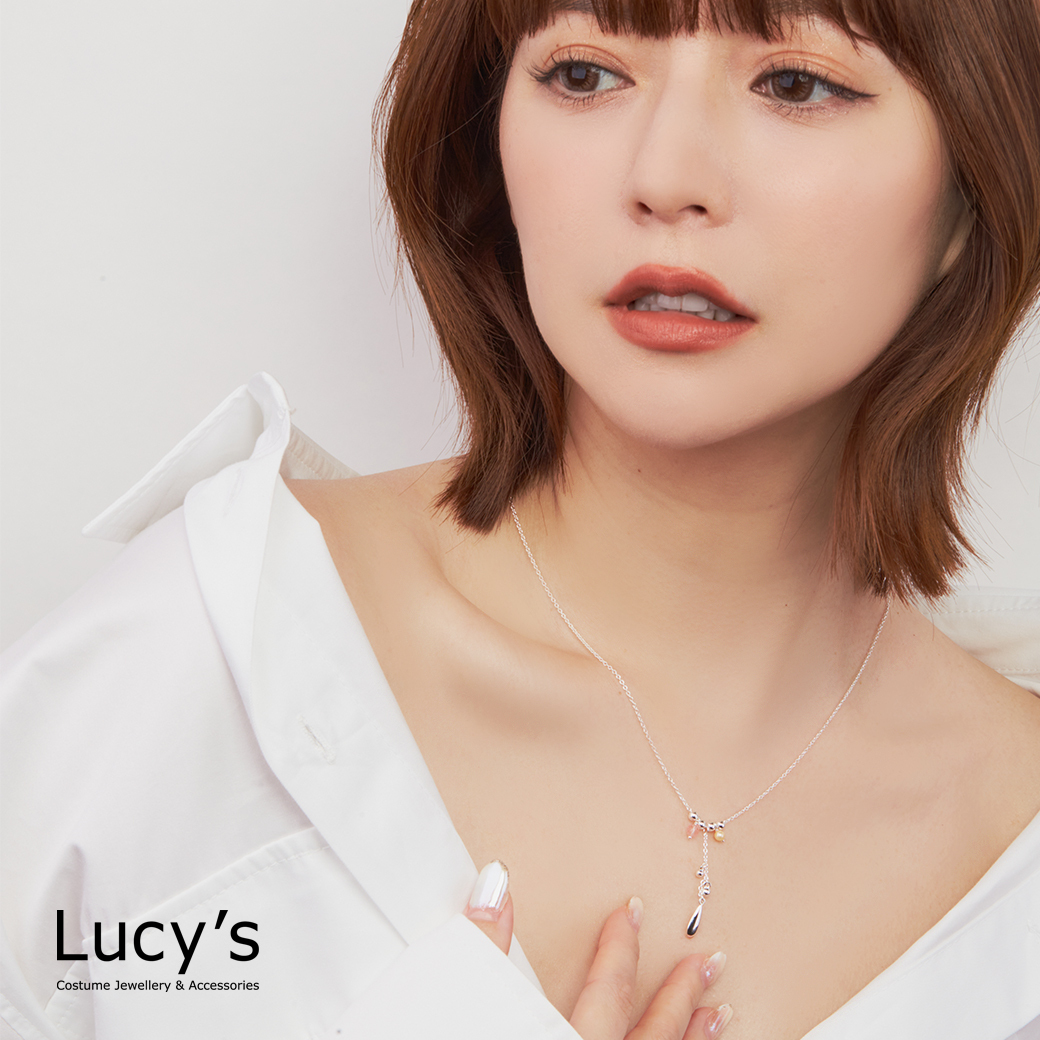 LUXURY 系列｜925純銀 粉晶珍珠 項鍊 (113817)