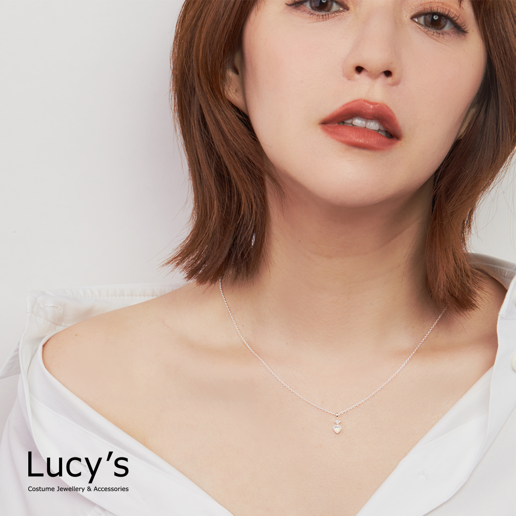 LUXURY 系列｜925純銀 月光之心 項鍊 (113812)