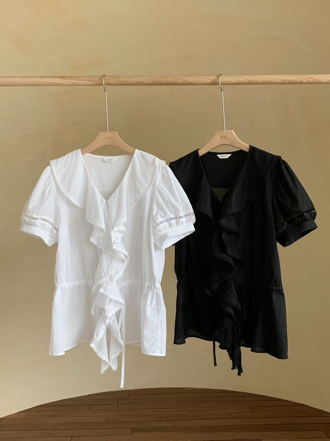📢PM_K3367  ▶️大荷葉邊上衣 👉B:cm L:cm👈