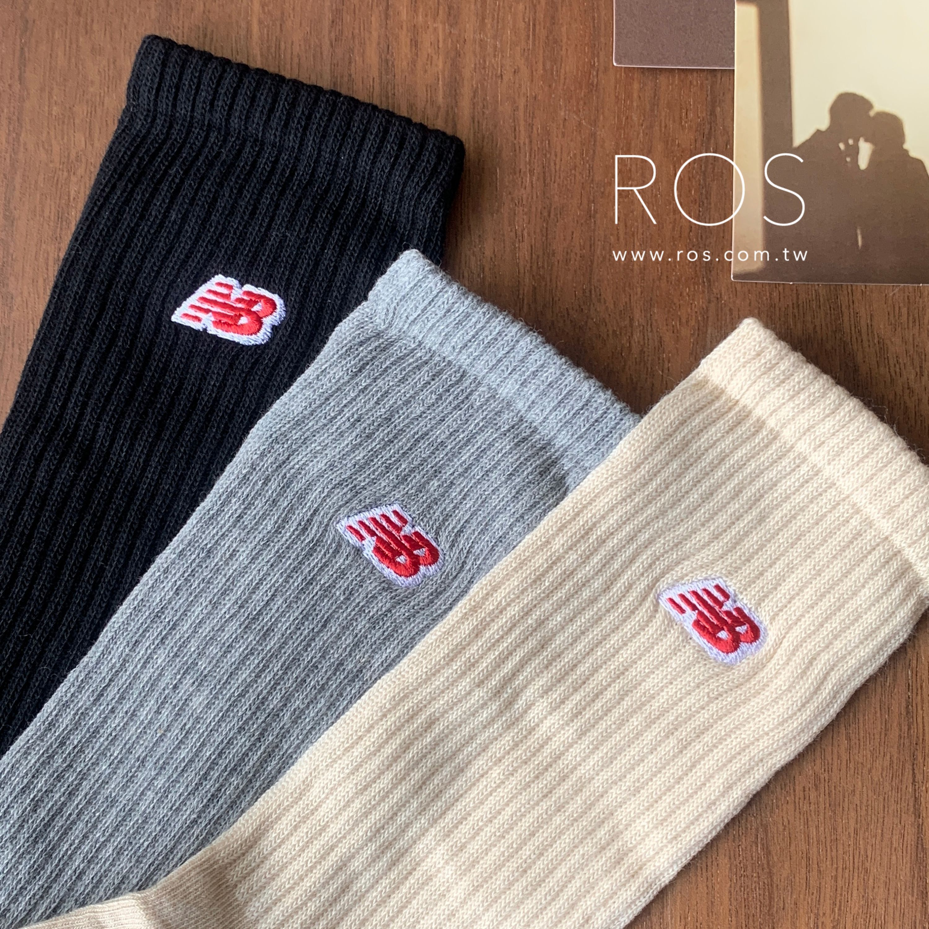 New Balance 小Logo 中長襪(3colors)