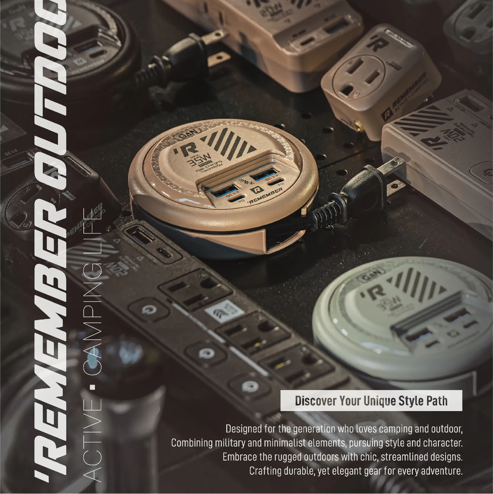 Remember Outdoor 樂活不露 氮化鎵電源供應器0.47M