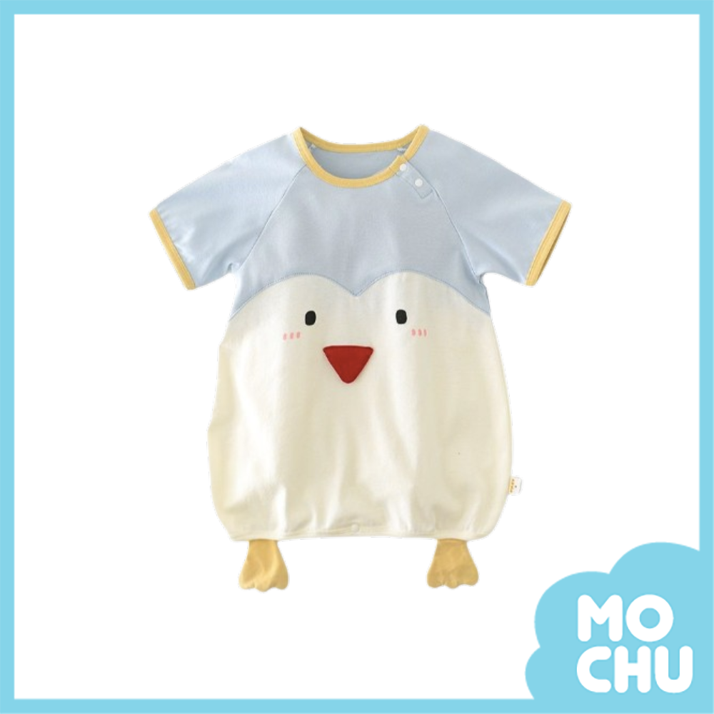 雀躍企鵝短袖連身衣