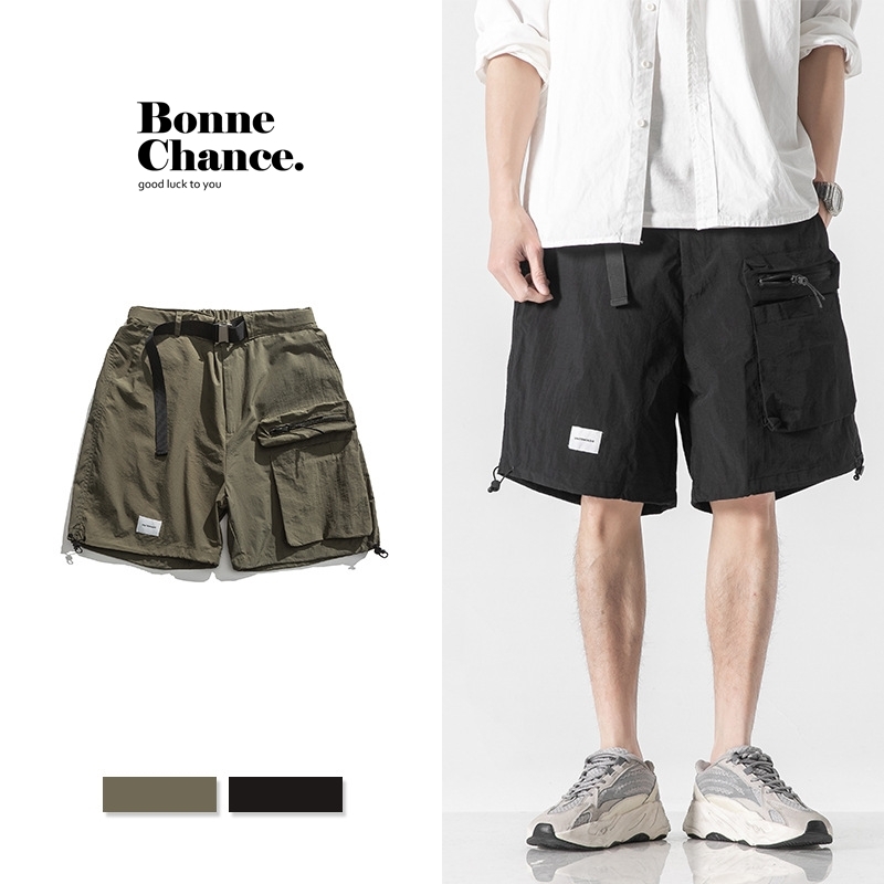 6M25 繫帶造型口袋工裝直筒褲 兩色