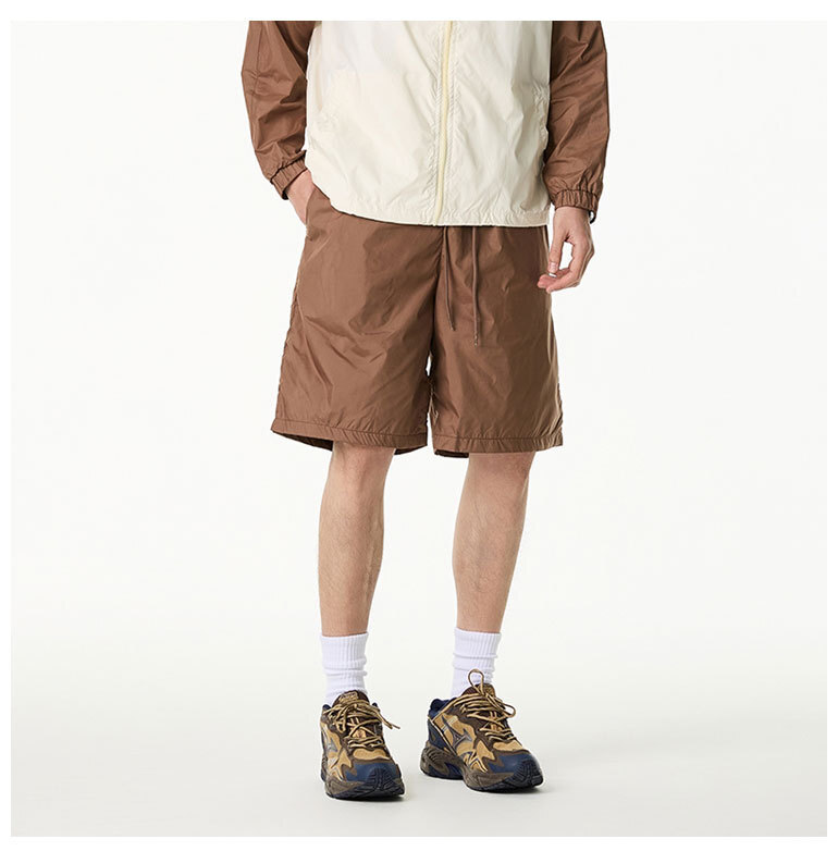 6M24 戶外風輕薄速抽繩直筒褲 兩色