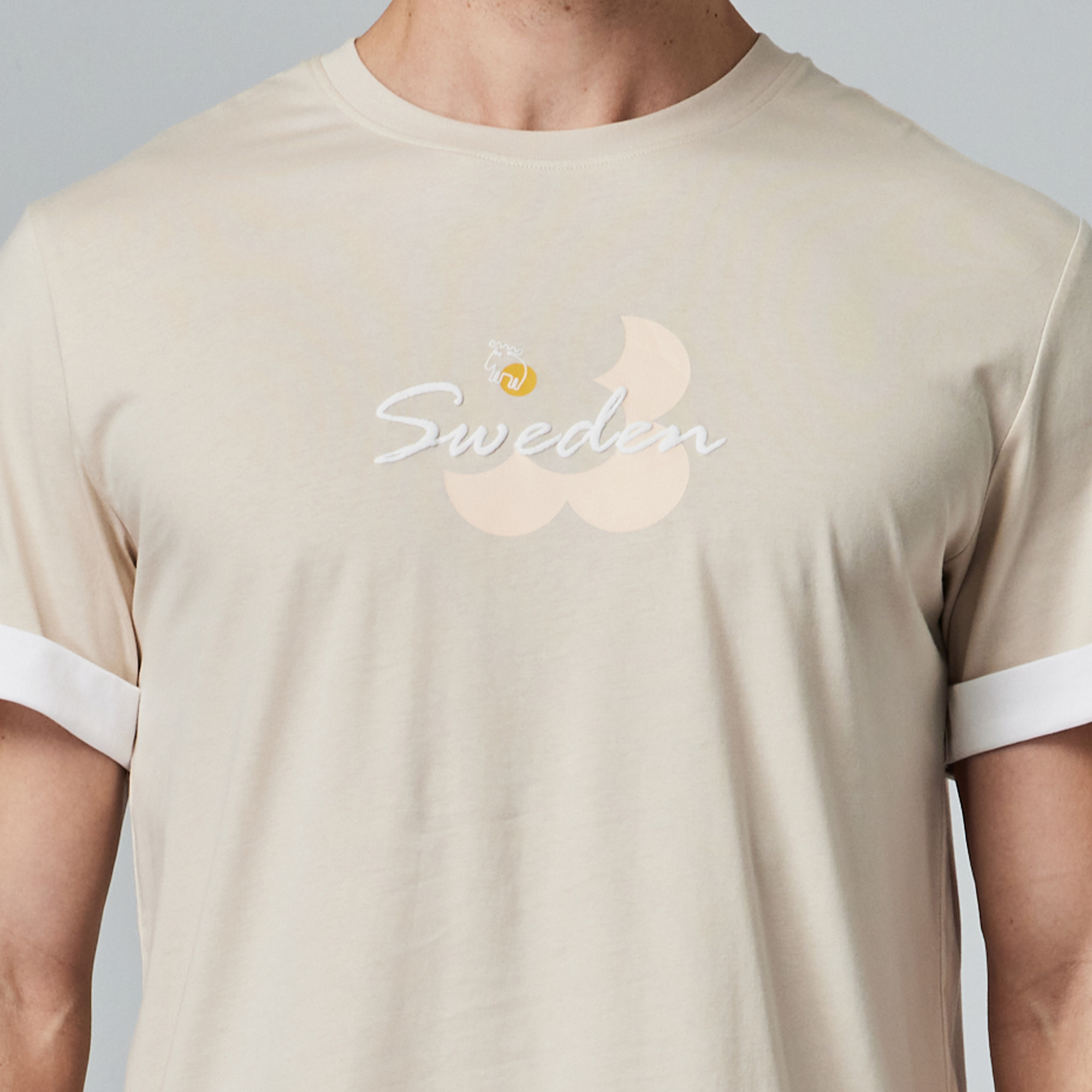 moz Swedish moose comfortable soft cotton 100% cotton short T