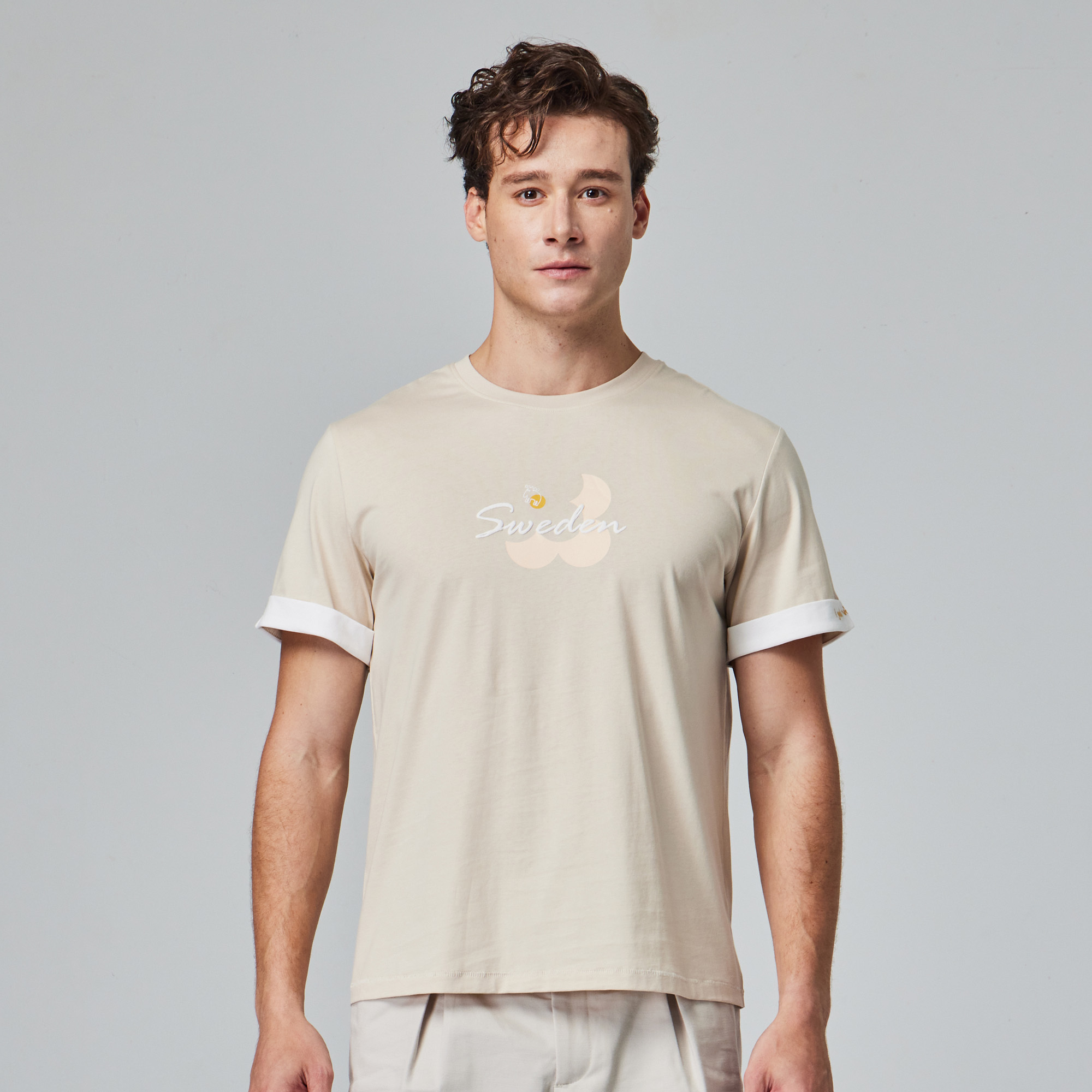 moz Swedish moose comfortable soft cotton 100% cotton short T