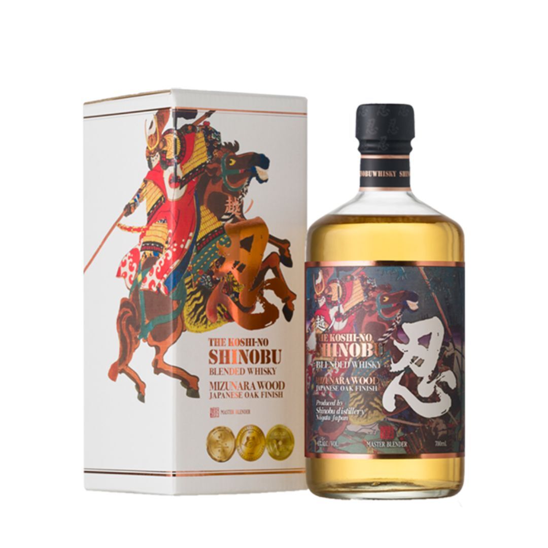 Shinobu 忍 Blended Whisky Mizunara Wood Japanese Oak Finish 調和水楢桶熟成威士忌 700ml