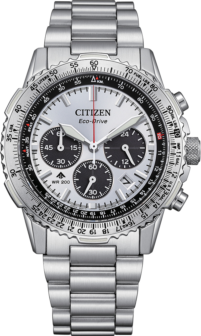 萬年鐘錶 - Citizen 星辰錶   Promaster 空中之鷹光動能三眼計時男錶 CA4660-61A 錶徑40MM