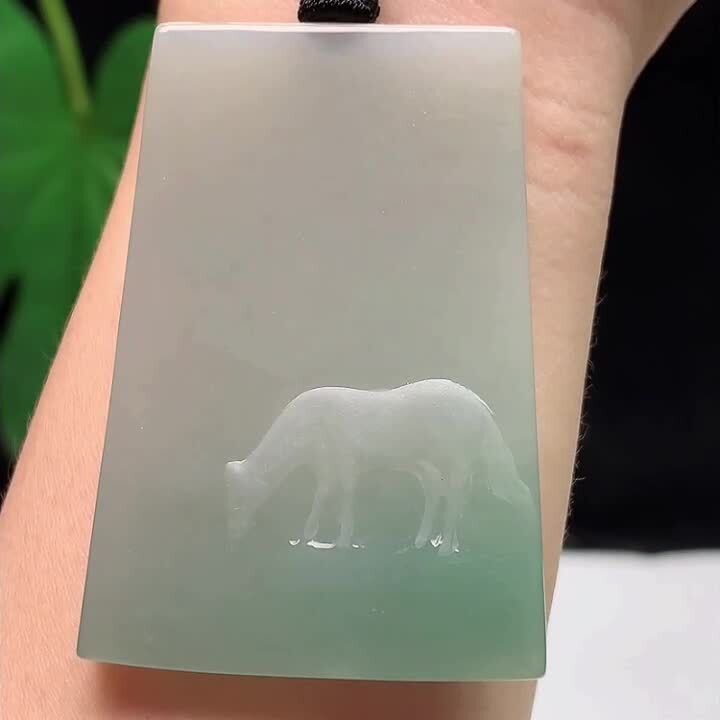 翡翠底色馬牌,天然翡翠A玉, 緬甸玉, Jade, Jadeite