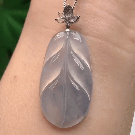 59326 翡翠冰種飄花葉子
