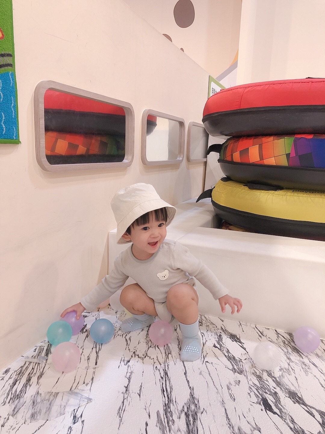 竹纖維防滑襪 - Sky Blue