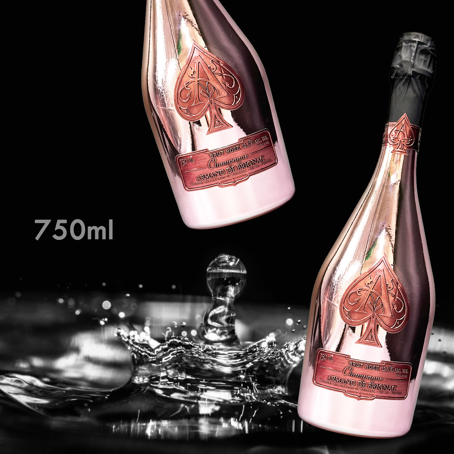 Armand de Brignac Ace of Spades Champagne Brut Rosé  (with box) (750ML)