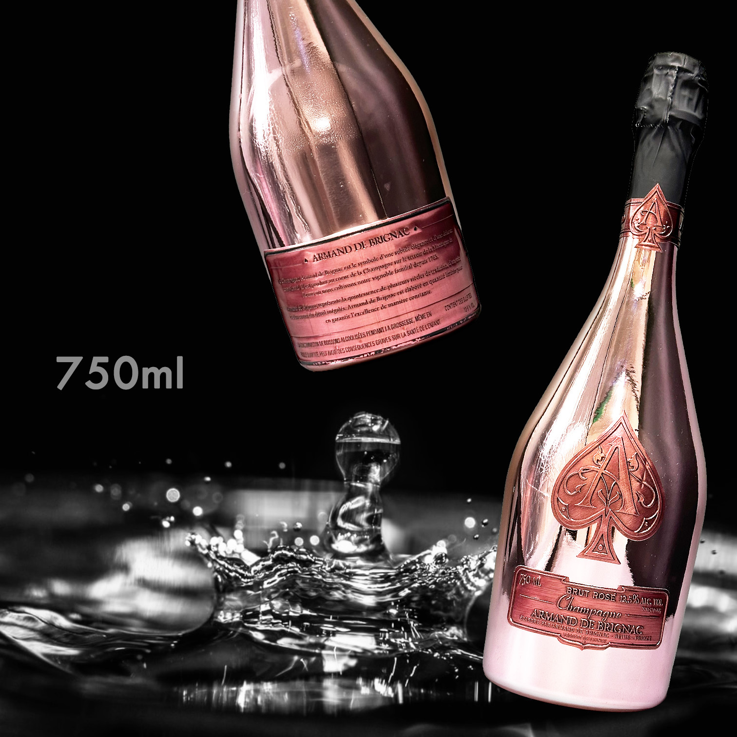Armand de Brignac Ace of Spades Champagne Brut Rosé  (with box) (750ML)