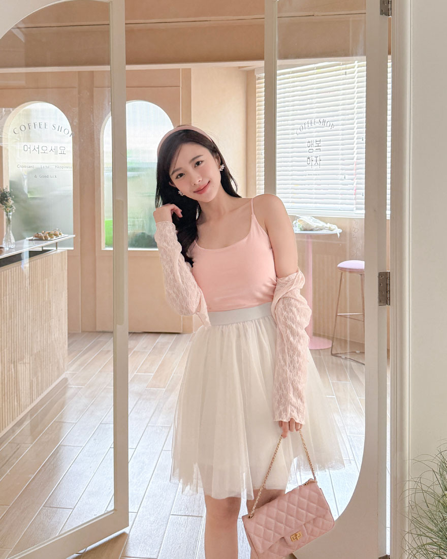 LINA LINA日常提案純色側抓皺造型BRA TOP-甜美粉