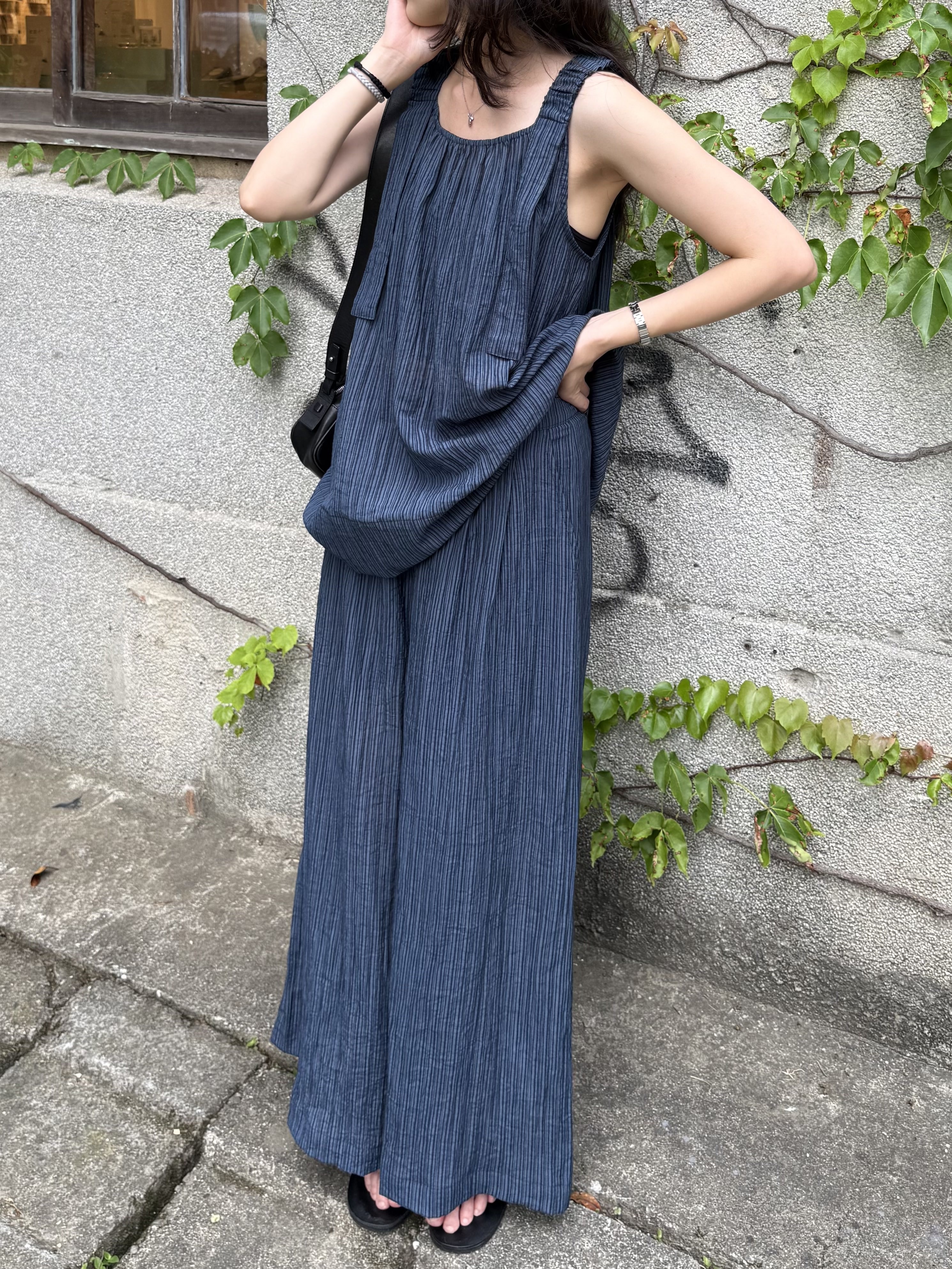 設計感條紋套裝