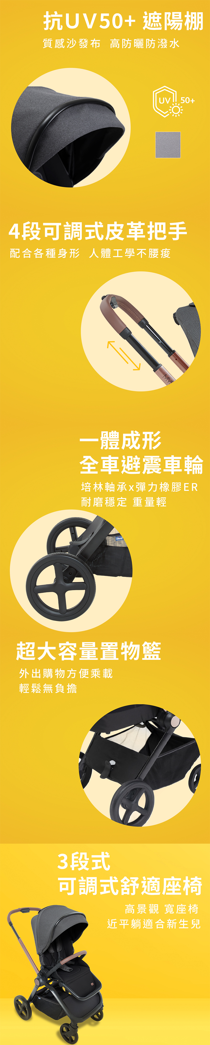 chicco，MYSA 時尚手推車